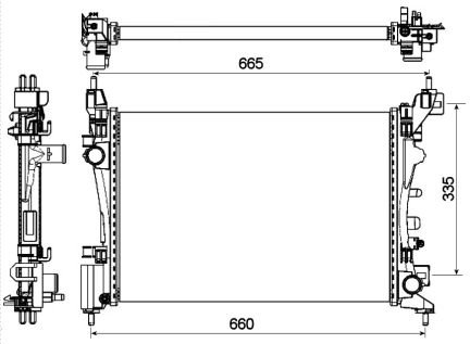 OPEL CORSA D  1,2-1,4  10+ Radyatör/Manuel/OTOMATİK/KLİMALI Araclara Uyumludur/Orjinal no : 1300312