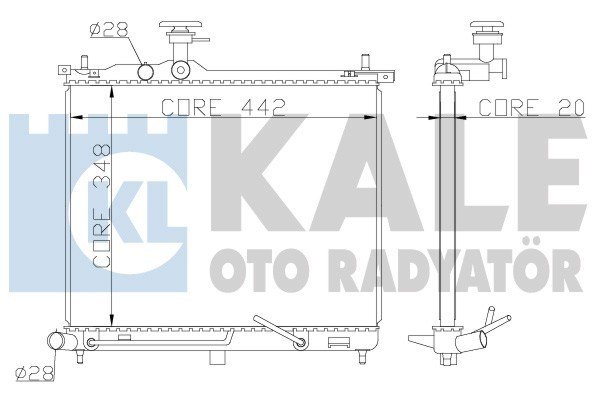 HYUNDAİ İ10 RADYATÖR 2008 MODEL SONRASI OTOMATİK ARAÇLARDA UYUMLUDUR. ORJİNAL NO:  25310-0X050