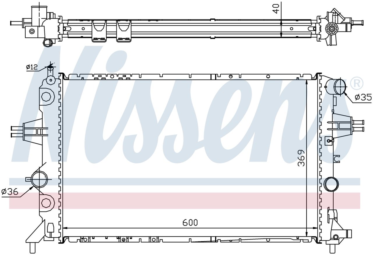 Opel Astra G, Zafira  Radyatör 1997 Model sonrası manuel araclara uyumludur. Orjinal No:1300198