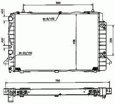 Audı A80 1.9 TDI Radyatör/Otomatık/klımalı 92-94 model araclara uyumlu/orjınal no:8A0121251F