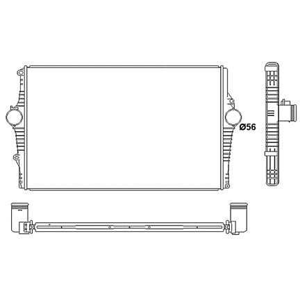 VOlvo S80 İntercooler/ 02-05 model araclara uyumlu/Orjınal No:31274554