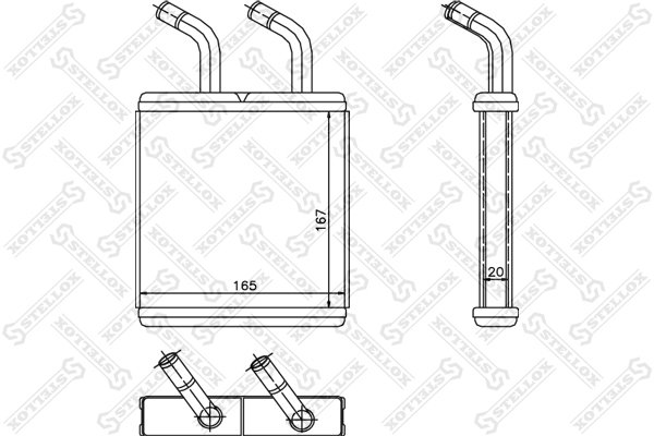 KIA RİO KALORİFER 2000 MODEL SONRASI ARAÇLARDA UYUMLUDUR. ORJİNAL NO: OK30A-61-A10