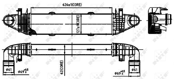 MERCEDES W204, E200, W212 İNTERCOOLER 2007 MODEL SONRASI ARAÇLARDA UYUMLUDUR. ORJİNAL NO: A2045000000