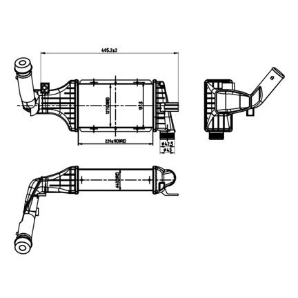 Opel Astra G 2.0 DTI İntercooler 1998 Model sonrası araçlarda uyumludur. Orjınal No:1302114