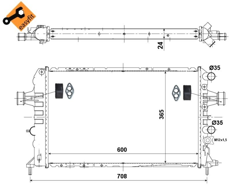 OPEL ASTRA G 1,6 TWINPORT 98-03 MODEL ARASI RADYATÖR ORJİNAL NO:1300258
