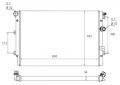 VOLKSWAGEN TIGUAN, SHARAN, SEAT ALHAMBRA RADYATÖR 1.4/2.0 MOTOR KLİMALI ARAÇLARA UYUMLUDUR. ORJİNAL NO :5N0121253M