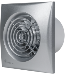 SOLER & PALAU SILENT-100 CZ 95 m3/h SILVER MİNİ AKSİYEL FAN (krom renk, geri tepme ventili)