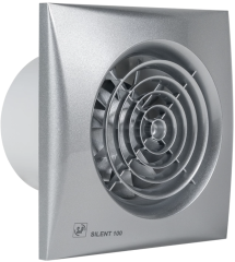 SOLER & PALAU SILENT-100 CZ 95 m3/h SILVER MİNİ AKSİYEL FAN (krom renk, geri tepme ventili)