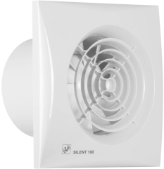 SOLER & PALAU SILENT-100 CZ 95 m3/h MİNİ AKSİYEL FAN  (pilot lamba, geri tepme ventili)