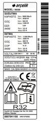 ARÇELİK 09560 HP WiFi ULTRA HİJYEN PLUS PROSMART BLACK INVERTER SPLİT KLİMA 9.000 Btu
