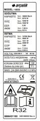 ARÇELİK 24560 HP WiFi ULTRA HİJYEN PLUS PROSMART BLACK INVERTER SPLİT KLİMA 24.000 Btu