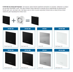 BOSCH F1700 SERİSİ WS 125 AKSİYAL FAN (STOK SORUNUZ) Inox Dekoratif Panel - F1700 WS 125 için