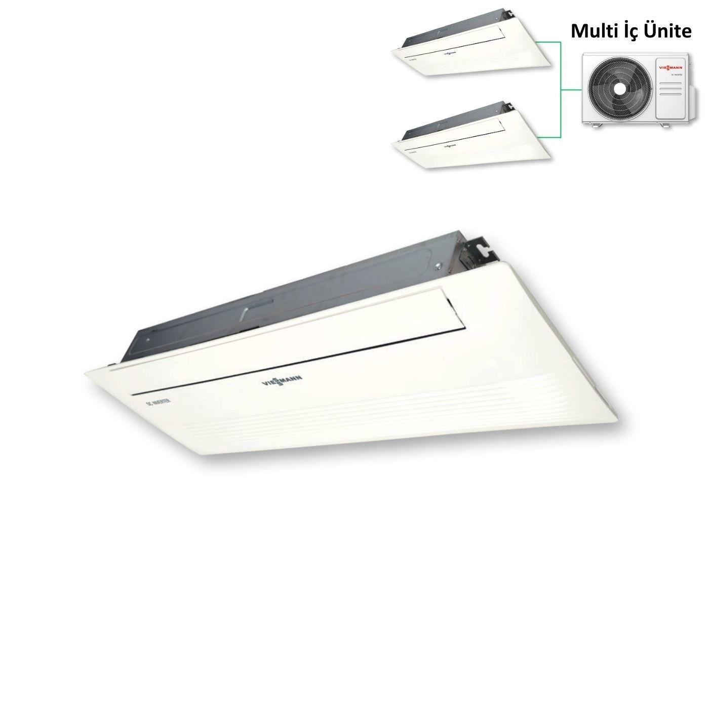 Viessmann Vitoclima 100-S/HE Multi Tek Yön Kaset Tipi İç Ünite 2,7 kW 9.000 Btu (Dış Ünite Hariçtir)
