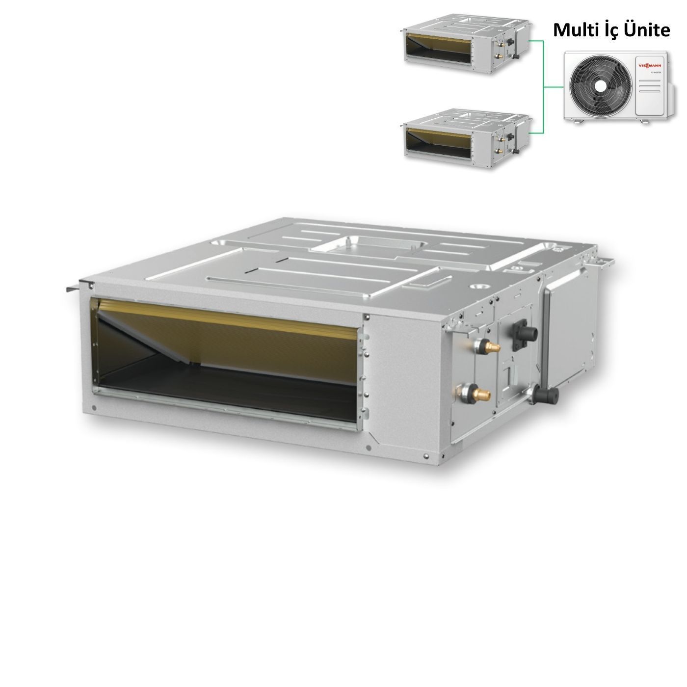 Viessmann Vitoclima 100-S/HE Multi Gizli Tavan Tipi İç Ünite 3,5 kW 12.000 Btu (Dış Ünite Hariçtir)