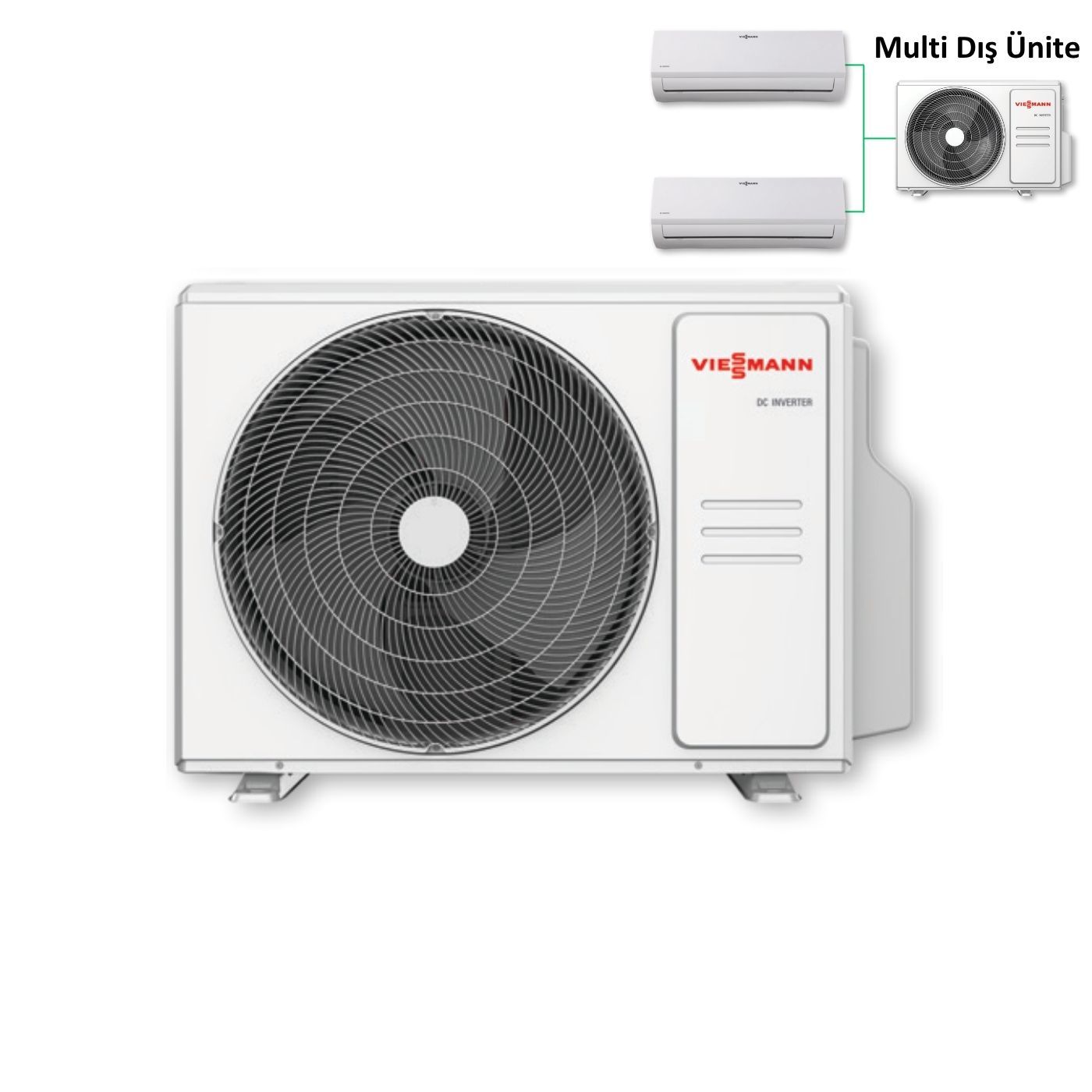 Viessmann Vitoclima 100-S/HE Multi Dış Ünite 6,1 kW (Bağlanabilen İç Ünite Sayısı 3) (İç Ünite Hariçtir)