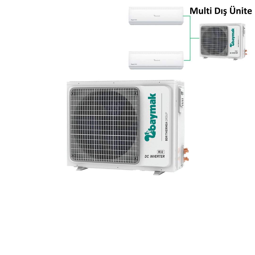 Baymak Elegant Prime (1+4) Multi Dış Ünite 36.000 BTU/H (İç Ünite Hariçtir)