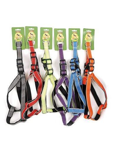 02290 ROTALIST 201626 REFLÖKTÖRLÜ KÖPEK GÖĞÜS TASMASI 2.5CM (6 RENK - 6 ADET) 6 LI