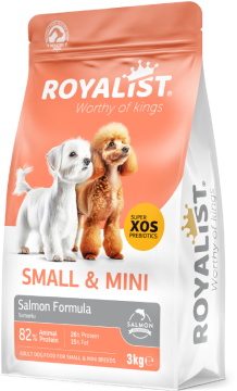 03676 ROYALİST KÜÇÜK IRK YETİŞKİN SOMONLU KÖPEK MAMASI 3 KG