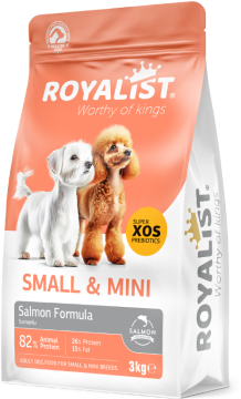 03676 ROYALİST KÜÇÜK IRK YETİŞKİN SOMONLU KÖPEK MAMASI 3 KG