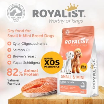 03676 ROYALİST KÜÇÜK IRK YETİŞKİN SOMONLU KÖPEK MAMASI 3 KG