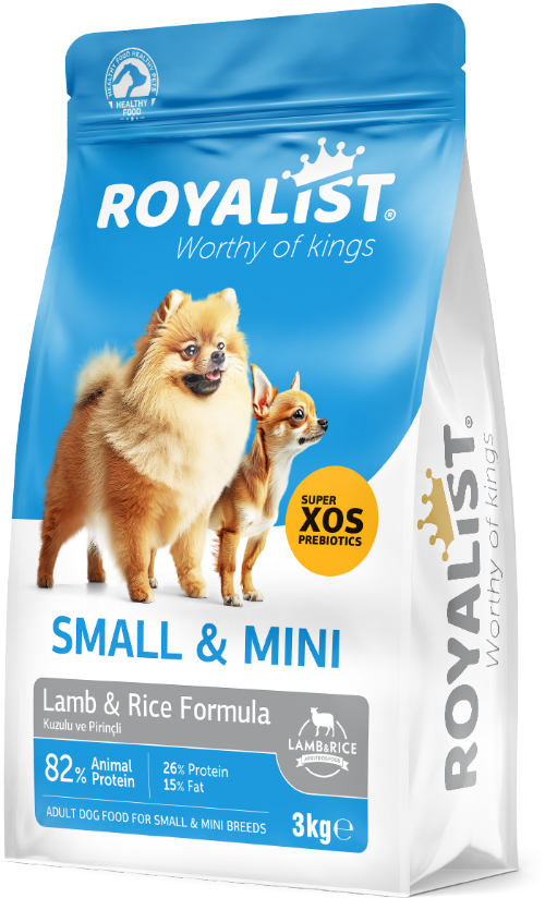 03677 ROYALİST KÜÇÜK IRK YETİŞKİN KUZULU&PİRİNÇLİ KÖPEK MAMASI 3 KG