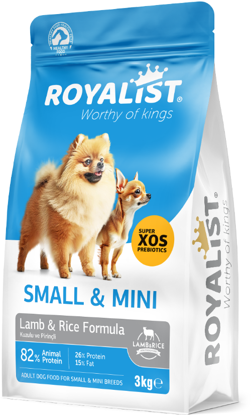 03677 ROYALİST KÜÇÜK IRK YETİŞKİN KUZULU&PİRİNÇLİ KÖPEK MAMASI 3 KG