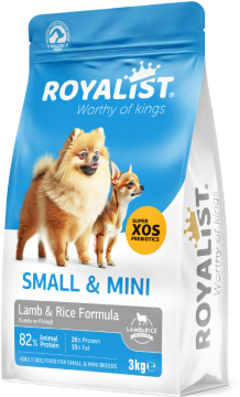 03677 ROYALİST KÜÇÜK IRK YETİŞKİN KUZULU&PİRİNÇLİ KÖPEK MAMASI 3 KG
