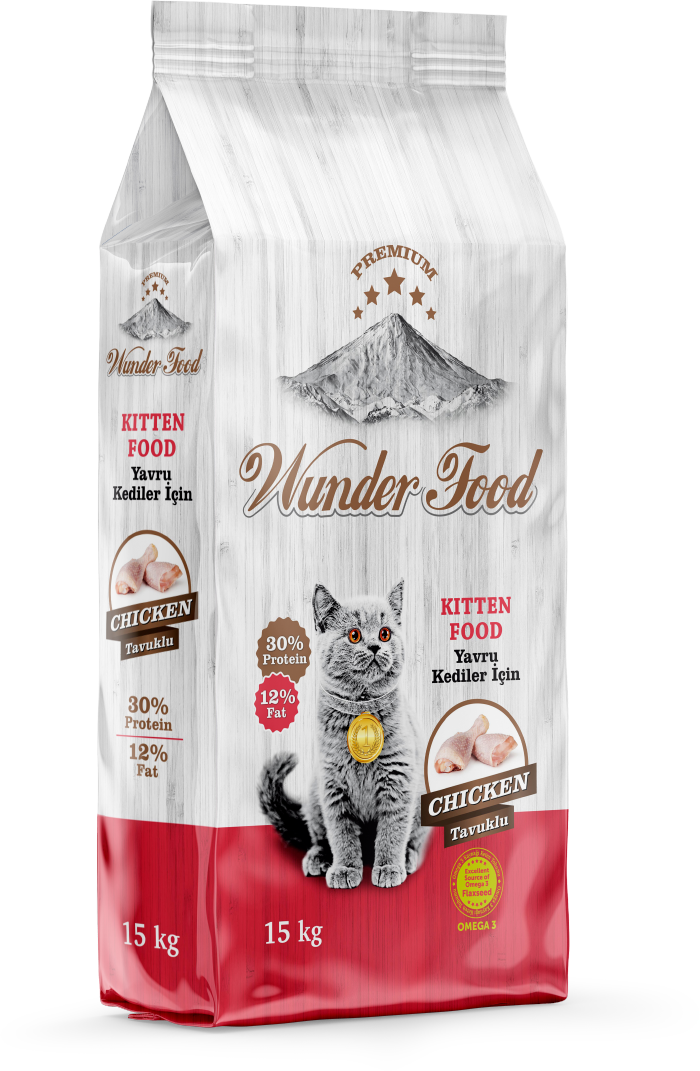 03555 WUNDER FOOD TAVUKLU YAVRU KEDİ MAMASI 15KG