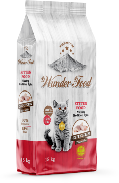 03555 WUNDER FOOD TAVUKLU YAVRU KEDİ MAMASI 15KG