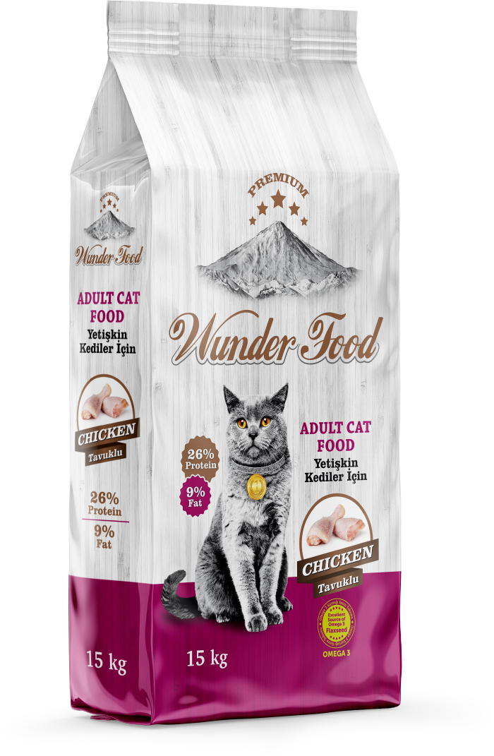 03462 WUNDER FOOD TAVUKLU KEDİ MAMASI 15KG