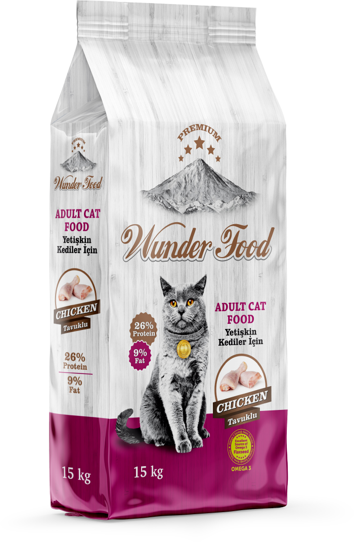 03462 WUNDER FOOD TAVUKLU KEDİ MAMASI 15KG