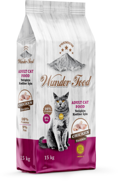 03462 WUNDER FOOD TAVUKLU KEDİ MAMASI 15KG