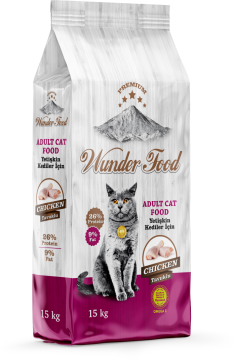 03462 WUNDER FOOD TAVUKLU KEDİ MAMASI 15KG