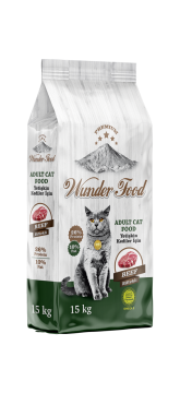 02180  WUNDER FOOD BİFTEKLİ KEDİ MAMASI 15KG