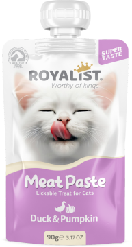 03748 ROYALIST MEAT PASTE CAT DUCK & PUMPKİN 90 GR