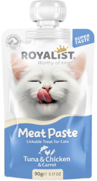 03751 ROYALIST MEAT PASTE CAT TUNA & CHİCKEN & CARROT 90 GR