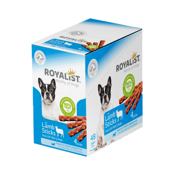 03385 ROYALIST KÖPEK KUZU ETLİ K.IRK STİCKS 40 GR