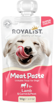 03752 ROYALIST MEAT PASTE DOG LAMB & CARROT & PEAS 90 GR