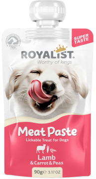 03752 ROYALIST MEAT PASTE DOG LAMB & CARROT & PEAS 90 GR