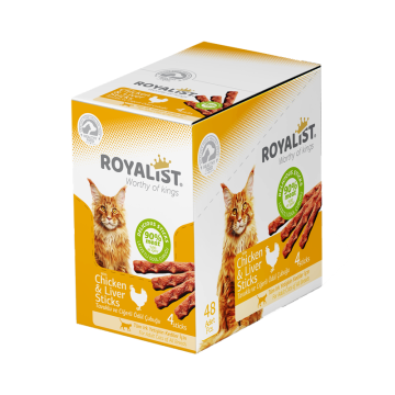 03378 ROYALIST KEDİ TAVUKLU VE CİĞERLİ STİCKS  20 GR