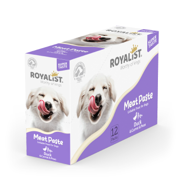 03753 ROYALIST  MEAT PASTE DOG DUCK & CARROT & PEAS 90 GR