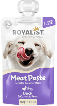 03753 ROYALIST  MEAT PASTE DOG DUCK & CARROT & PEAS 90 GR