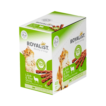 03375 ROYALIST KEDİ KUZULU&PİRİNÇLİ STİCKS  20 GR