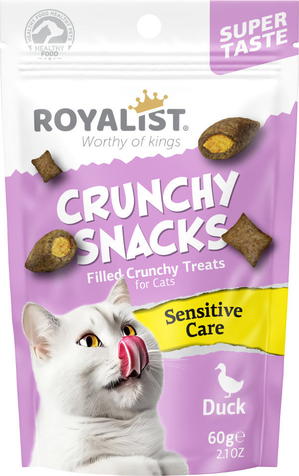 03740 ROYALIST CRUNCHY SNACKS DUCK /SENSİTİVE CARE 60 GR