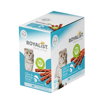03376 ROYALIST KEDİ TON BALIK-KARİDES STİCKS  20 GR