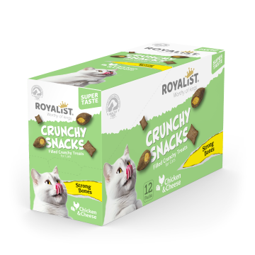 03741 ROYALIST CRUNCHY SNACKS CHİCKEN &CHEESE/STORNG BONES 60 GR