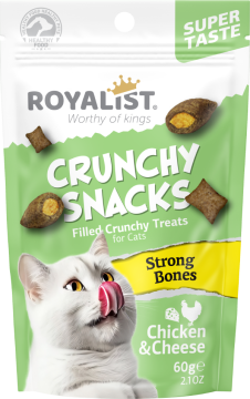 03741 ROYALIST CRUNCHY SNACKS CHİCKEN &CHEESE/STORNG BONES 60 GR
