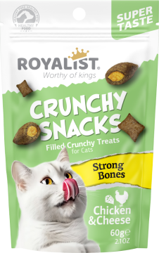 03741 ROYALIST CRUNCHY SNACKS CHİCKEN &CHEESE/STORNG BONES 60 GR