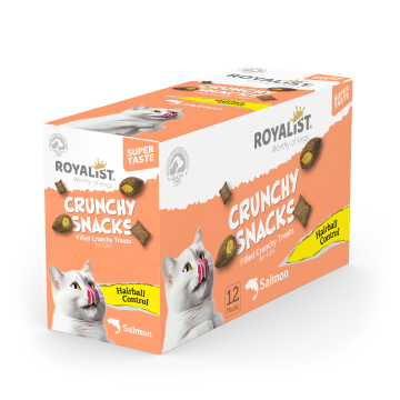 03743 ROYALIST CRUNCHY SNACKS SALMON /HAİRBALLCONTROL 60 GR