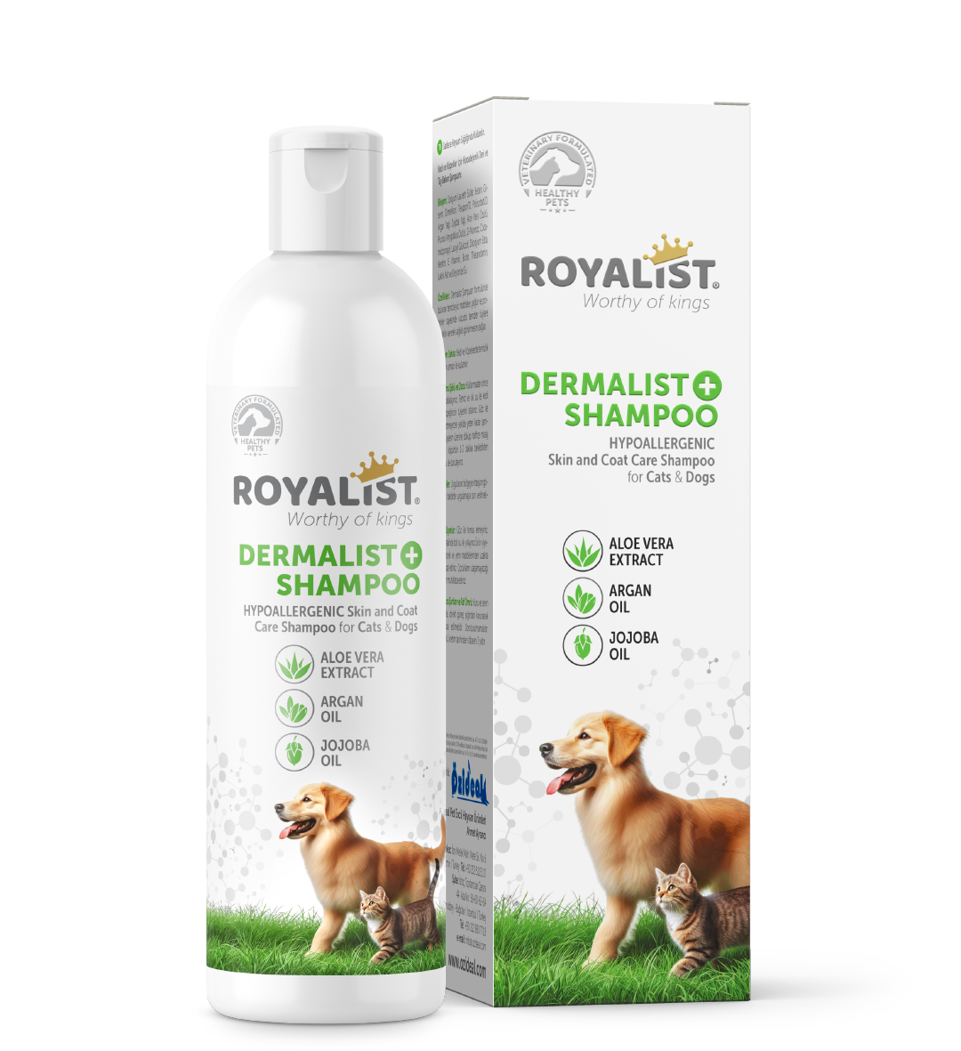 03777 ROYALIST CAT & DOG DERMALIST SKIN & COAT CARE SHAMPOO (ŞAMPUAN) 400 ML